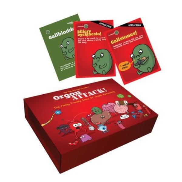 Organ Attack Card Game Kids fun game gift age 10+ home game Organ Attack Card Game Kids fun game gift age 10+ home game